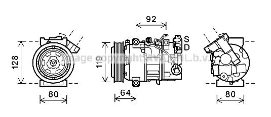 AVA QUALITY COOLING Компрессор, кондиционер RTK492